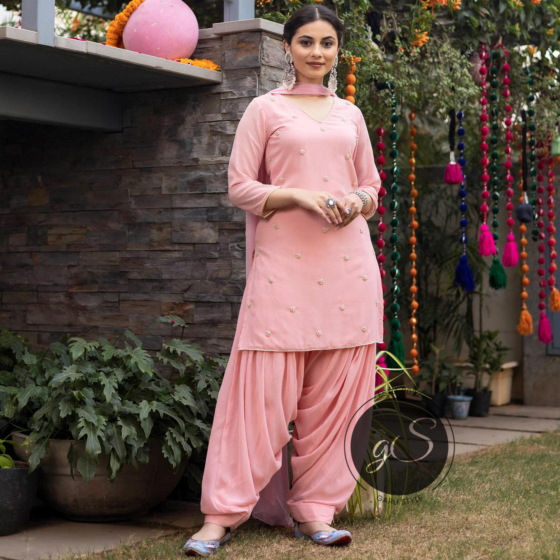 pink punjabi dress Punjabi Suits: Designer, Embroidered & Patiala Styles