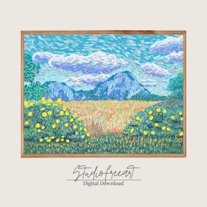 Oil Painting | Artistic Wall Art | Landscape Art Poster | Digital PRINTABLE Art | Acrylic Painting | Abstract Poster