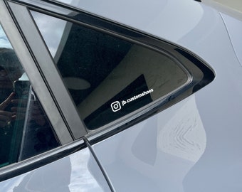 2x Instagram-Name fürs Auto