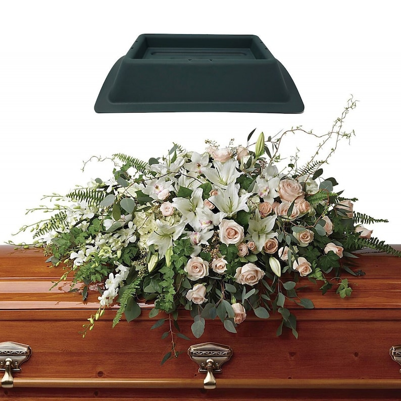 Floral Casket Saddle Pack of 2 With Zip Ties Etsy