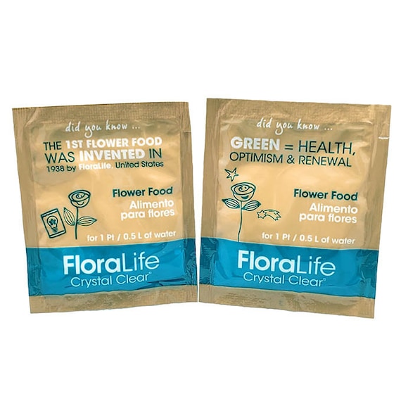 Floralife Crystal Clear Flower Food 100 Packets Etsy
