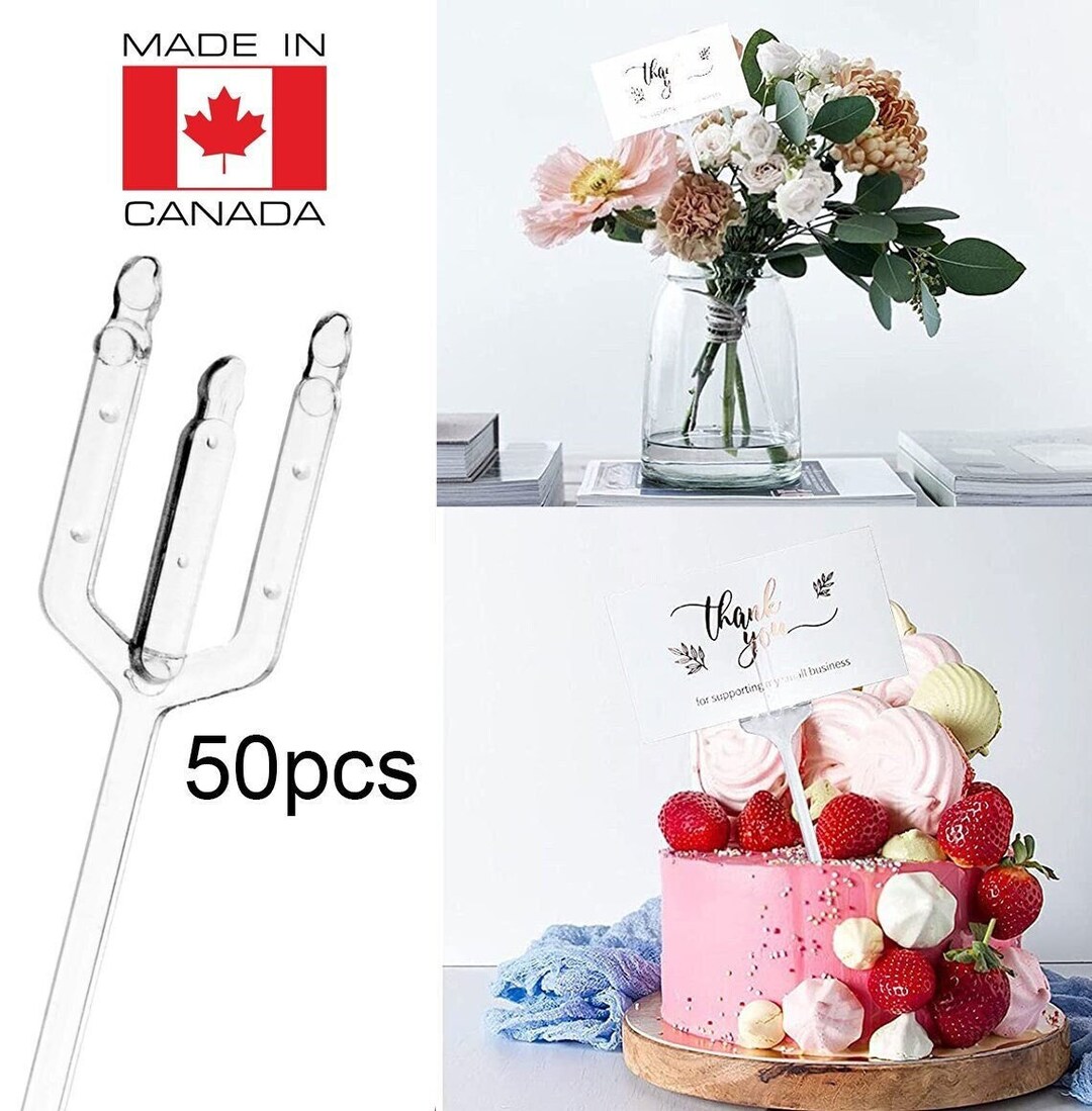 9 Plastic Straight Head Floral Picks Card Holders (50 Pieces) – Super Z  Outlet