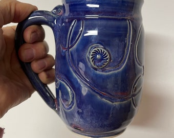 Twister pottery mug  20oz. -3.5”x5.25”