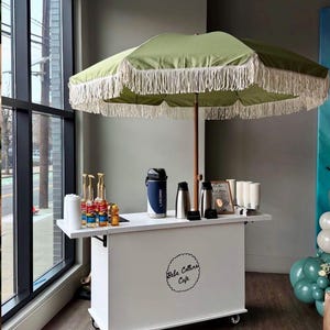 Portable Serving Cart for Catering at Weddings Event Cart Food Charcuterie Cart Coffee Ice Cream Cart Snack Cart for Pop Ups at Street Fairs