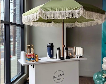 Portable Serving Cart for Catering at Weddings Event Cart Food Charcuterie Cart Coffee Ice Cream Cart Snack Cart for Pop Ups at Street Fairs