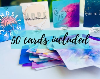 50 Positive Daily Affirmation Card Deck Inspirational Daily Mindset Cards Women Positive Daily Quotes Cards Affirmation Gift For Friend