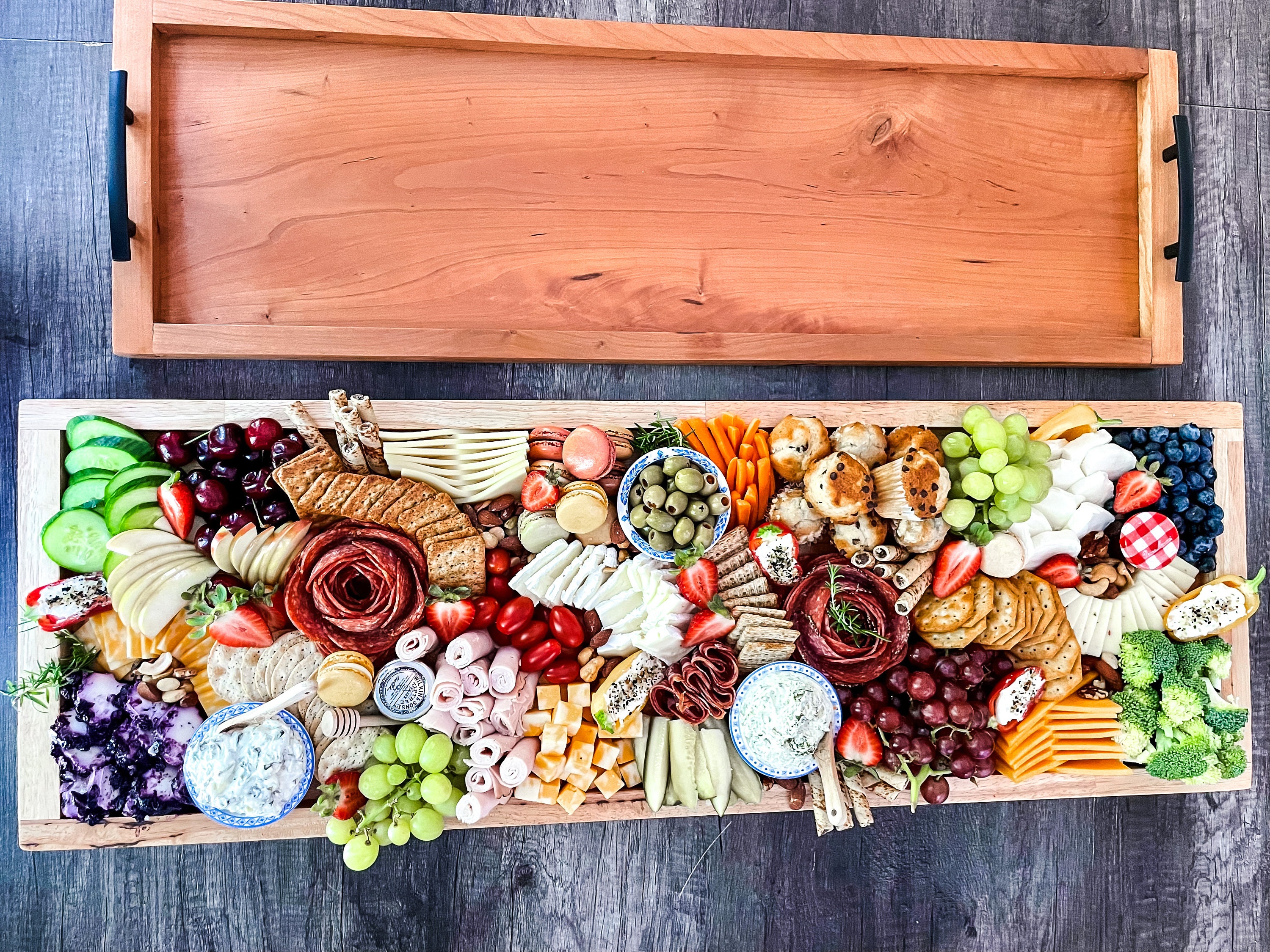 Wood Cutting Board #8, Bar Board, serving tray, cheese board charcuterie  board — Cordrick Creations