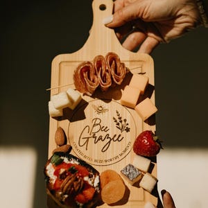Mini Custom Engraved Charcuterie Boards for Charcuterie Cart Event Food Boards Custom Serving Boards Engraved Cheese Boards Bamboo Wooden