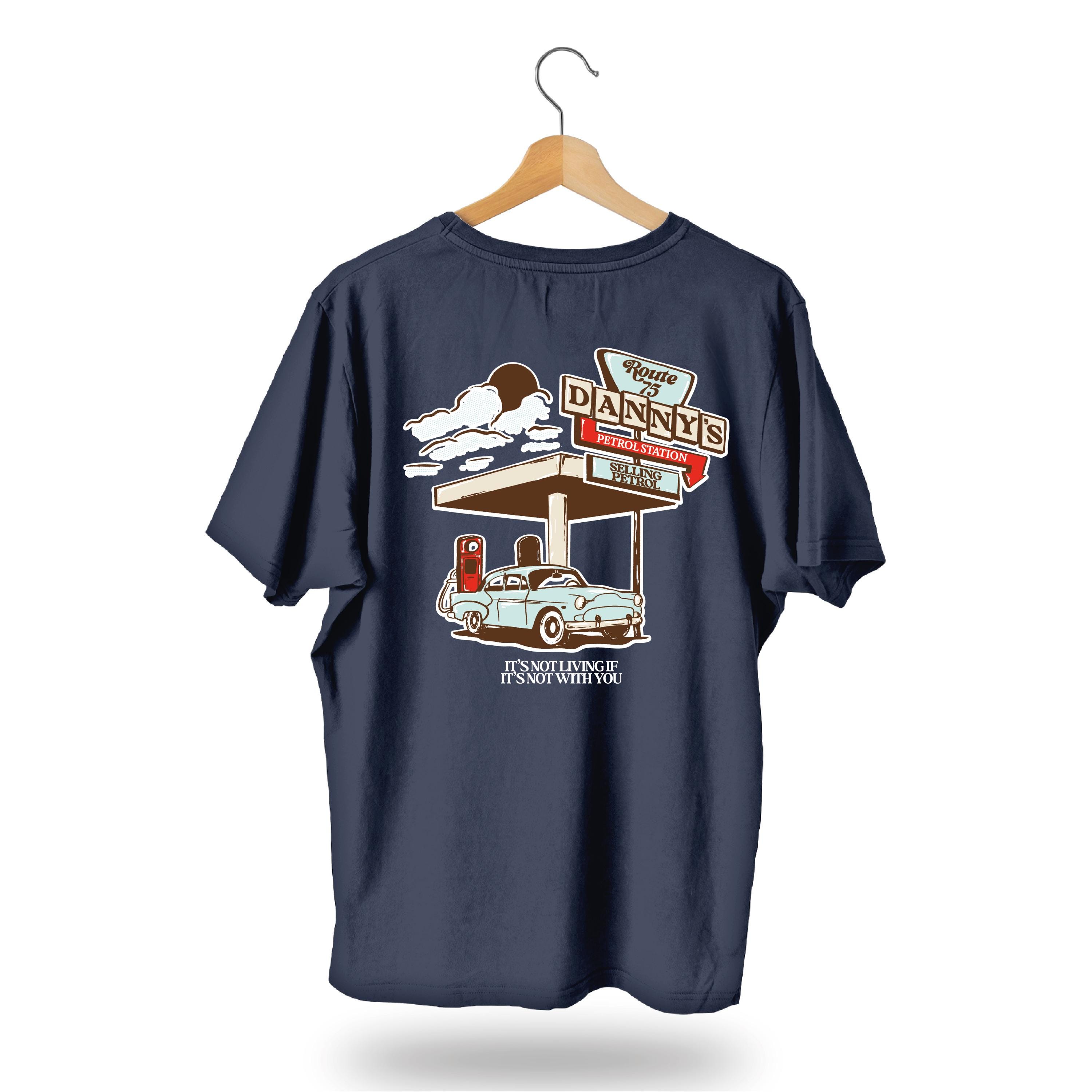 Danny's Petrol Station T-shirt | Route 75 | Being Funny in A