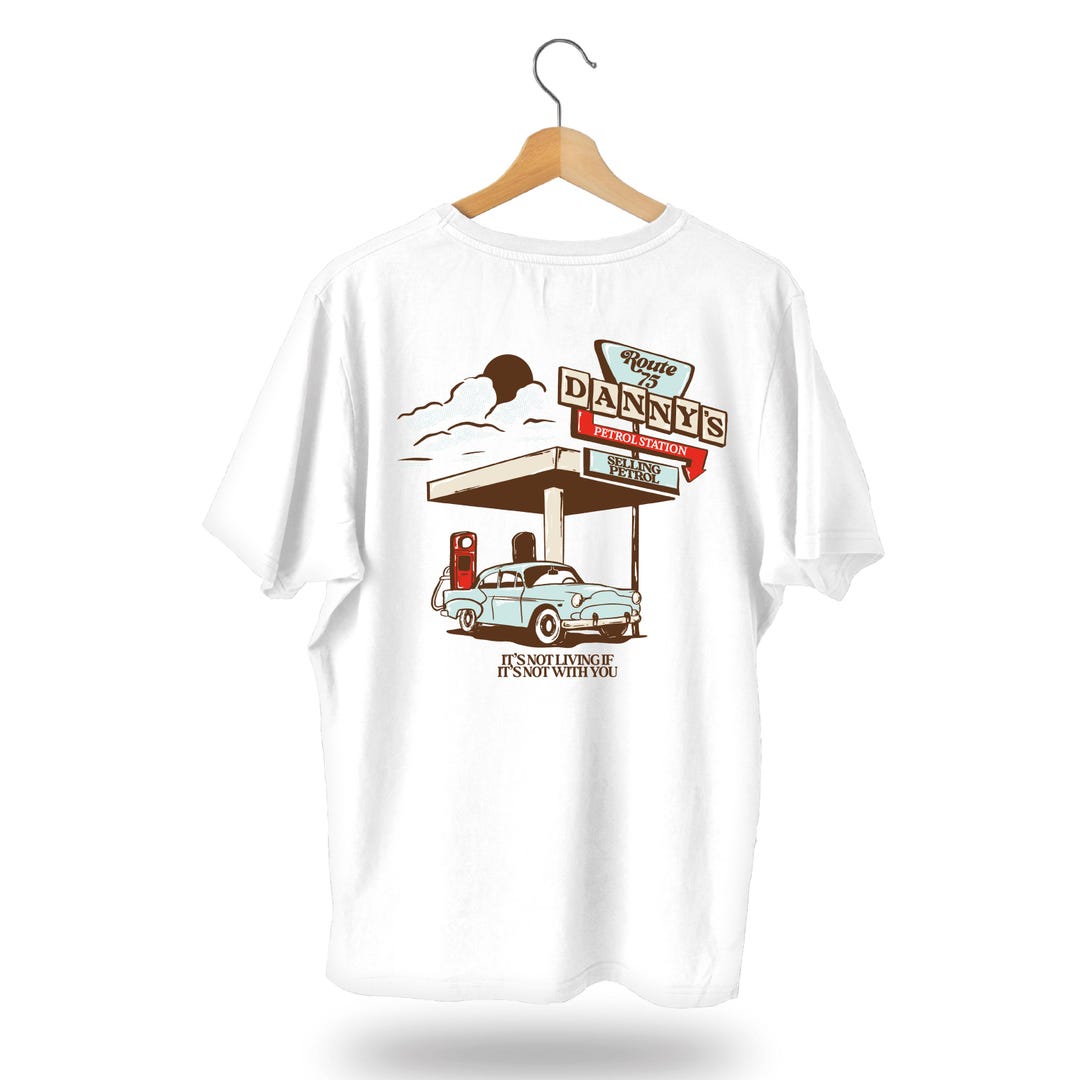 Danny's Petrol Station T-shirt | Route 75 | Being Funny in A