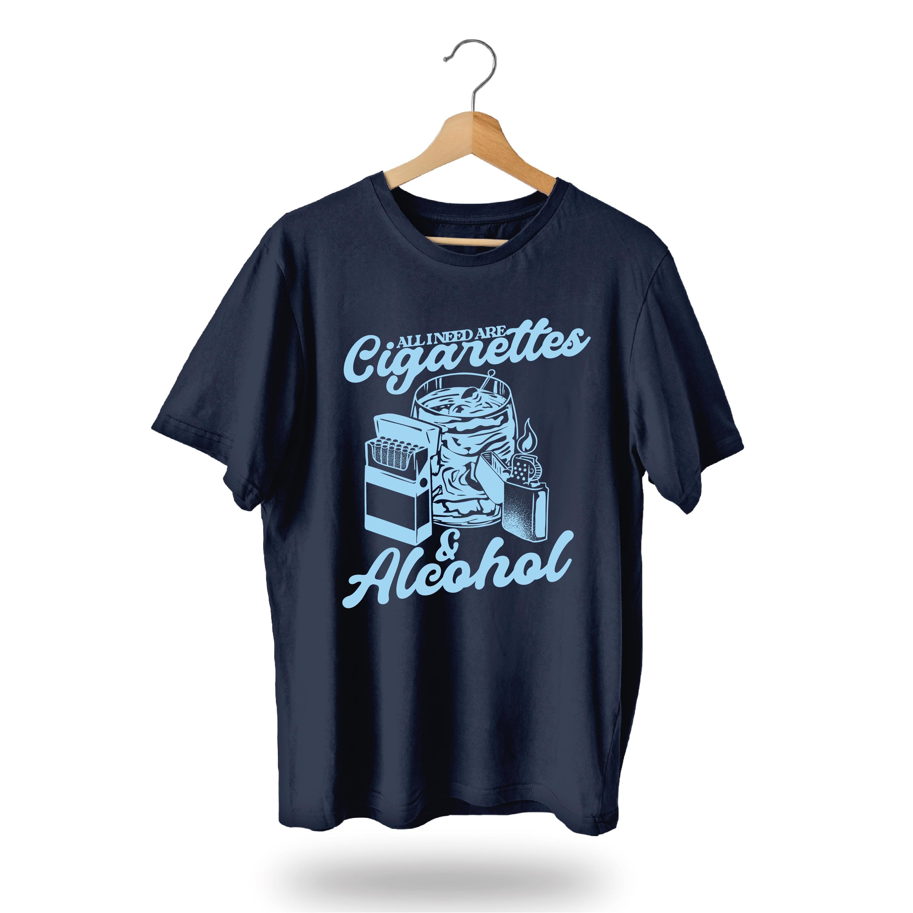 Cigarettes & Alcohol T-shirt | Definitely Maybe | Morning Glory |  Manchester | Gallagher Brothers | Festival