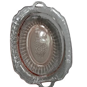 Mayfair Pink Depression Glass 11&quot; Oval Vegetable Bowl READ DESCRIPTION
