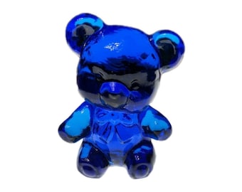 【ウランガラス】Vintage Boyd Glass Andy The Bear Boyd Art Glass 