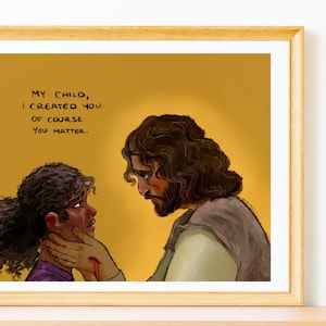 Of Course You Matter Impression d'Art - Impression Jésus - Art mural chrétien