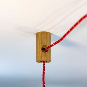 Holzhaken für Decken montierbar. KordelhalterHaken für Swag Anhänger, Hängepflanze, Lüster Beleuchtung jedes Stoffkabel