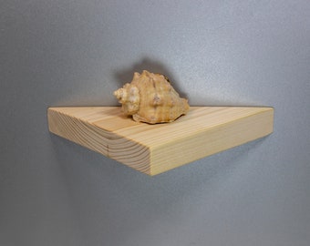Triangular Wood Shelf: Delta Floating Plant Display