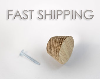 Pomolo tondo in legno - SPEDIZIONE VELOCE - Maniglia per mobili, pomello per cassetti per armadi, guardaroba, cassettiere, cucina.