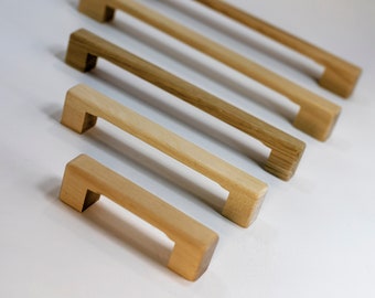 wood Cabinet pull, door handle. knob, hardware, desk, hutch, wardrobe, dresser, cupboard, kitchen drawer pull.  the straight bar handles.
