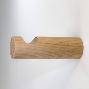 Solid Wood Wall Hook 1.5” Diameter– Extra Thick Tubby