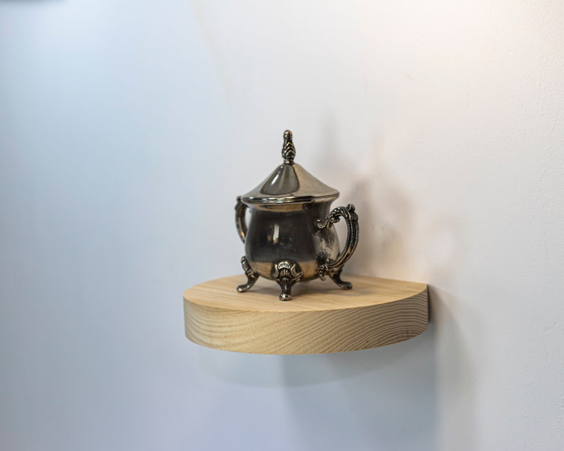 Wall Décor. Segment Semicircle Wood Wall Shelf. Floating Etsy