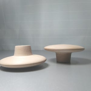 Handcrafted Wooden Drawer Knob – Natural Unfinished Wood Cabinet Pull – Minimalist Furniture Handles