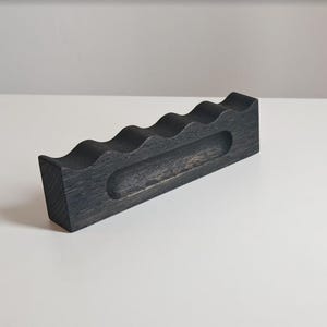 Solid Oak Drawer Handles – 13" Wooden Cabinet Pulls – Walnut Oil Finish
