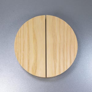 Wood Round Cabinet Knobs: Modern Handmade Wooden Pulls
