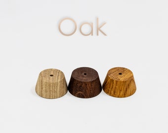 Wood tapered handle for doors and drawers of cabinets +screws. Furniture pull handles for wardrobe, desk drawer pulls, dresser, hutch.