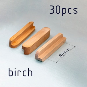 Può includere: 30 mensole in legno di betulla. Ogni mensola misura 8,6 cm di lunghezza.