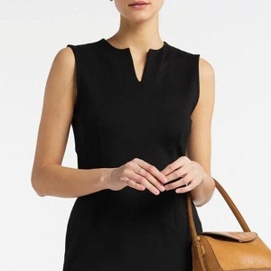 Giulia dress sleeveless - black