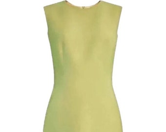 Vestido sin mangas - verde oliva - Georgiana