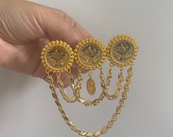 3 Lira  Brooch