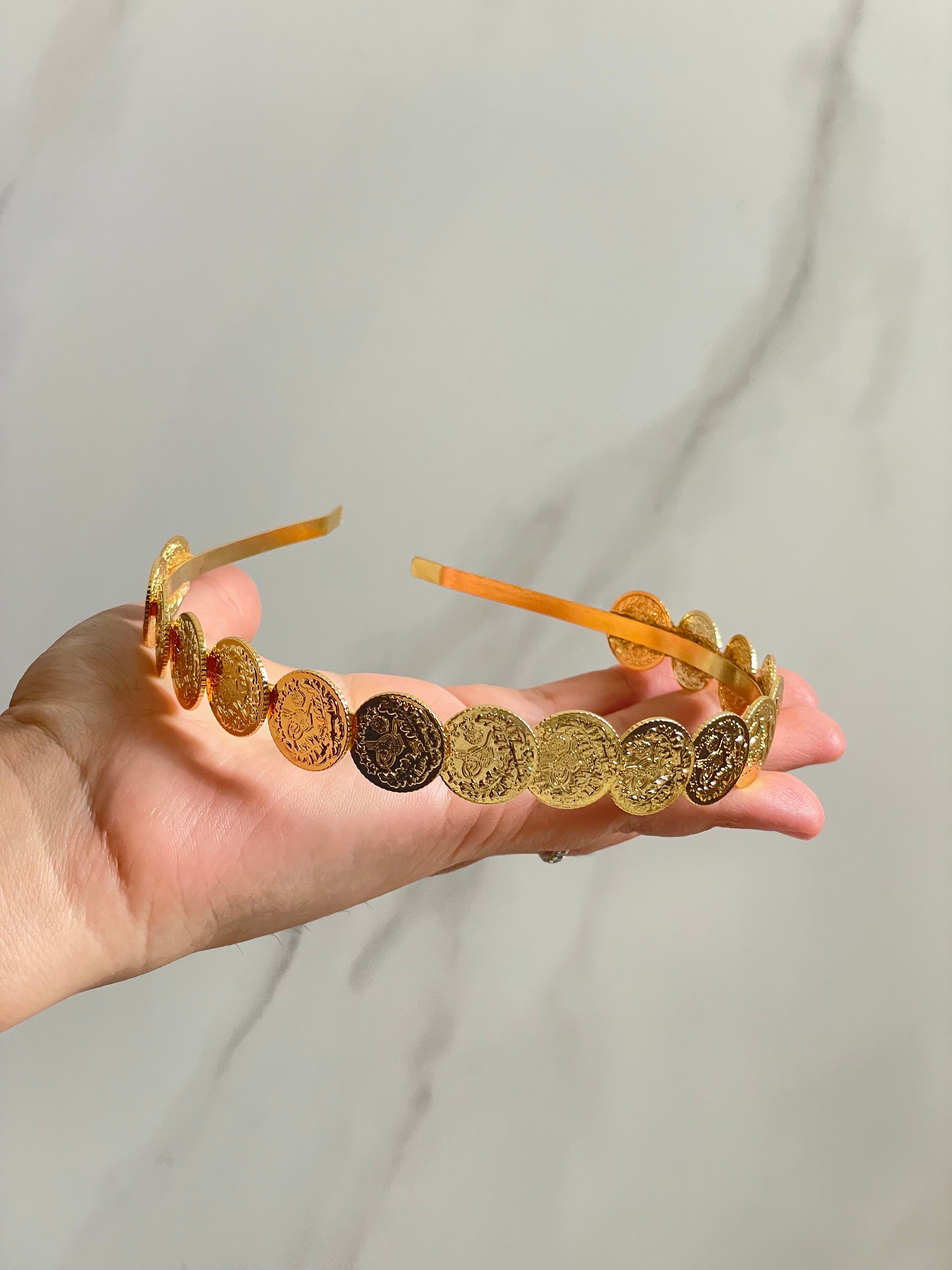 Coin headband Traditional Coin-Adorned Headpiece – Hormozgan Tribal  main image 3