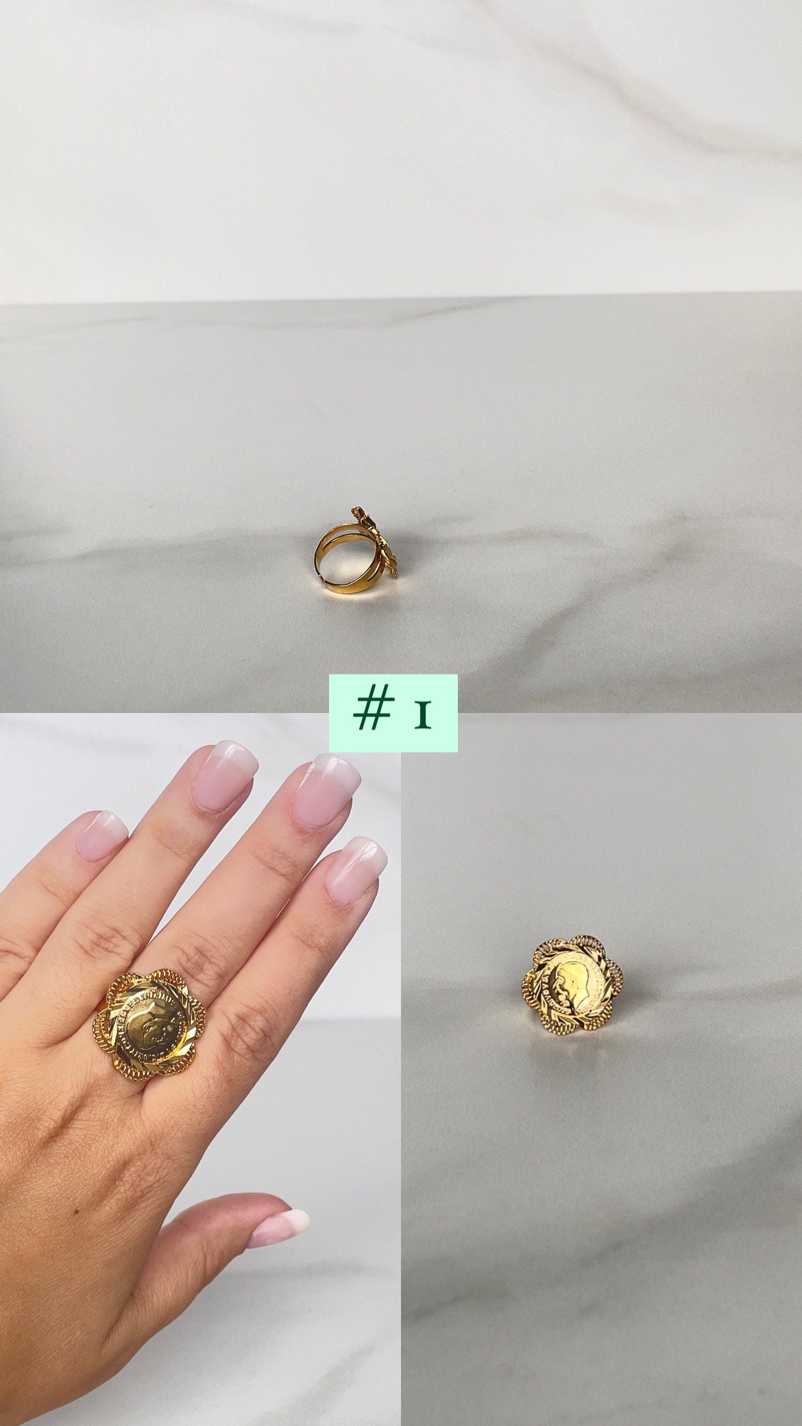 Lira Coin Ring - Etsy