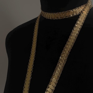 Wrap around lira coin necklace