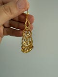 Gold plated chandelier earrings middle eastern jewelry