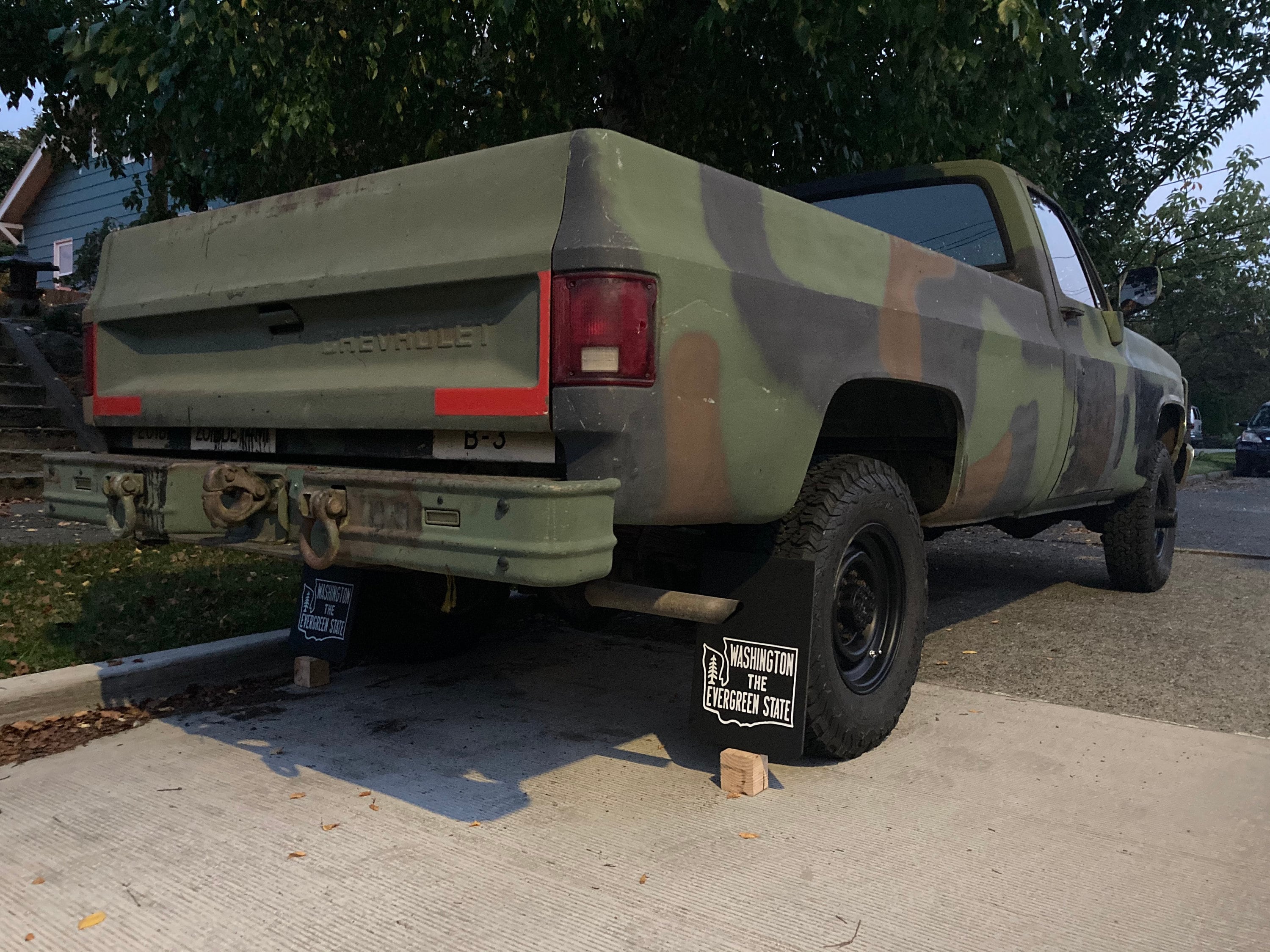 Washington State Vintage Mud Flaps 1 Pair 12 Wide X 18 Long X 3/8 Thick