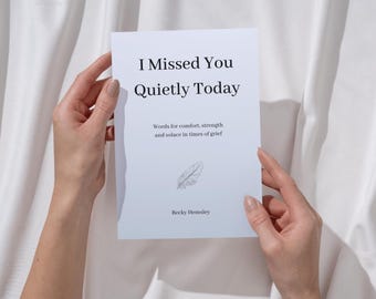 I Missed You Quietly Today, front cover