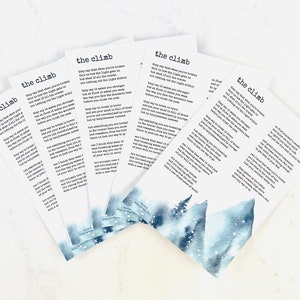 Le poème de l'ascension - packs d'impressions de cartes postales