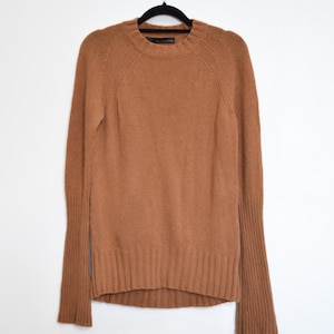 Pullover aus 100% Kaschmir mit Rundhalsausschnitt - Vintage Minimalist Luxe Knit