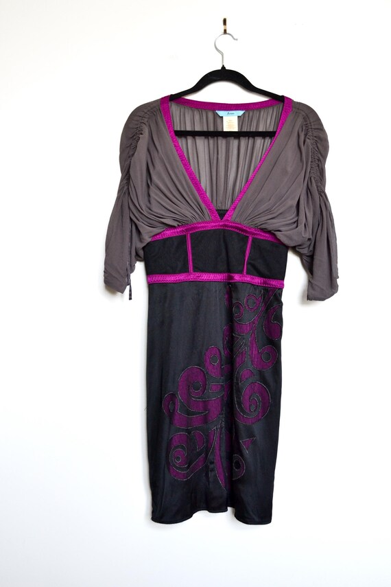 silver formal dresses and gowns Scala 61320 Fuchsia Formal Long Prom Dress with Beadwork and Sequins