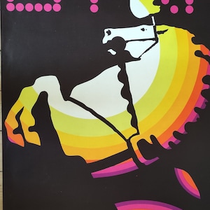 Rare Polish Vintage poster, circus,  artist Witold Janowski,