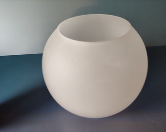 Beautiful frosted glass vase