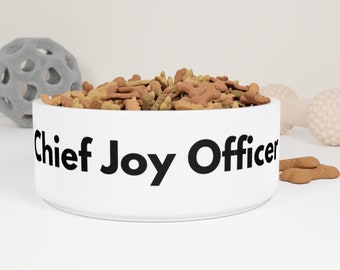 Personalized Ceramic Pet Bowl – Custom Glazed Dog or Cat Bowl