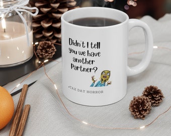 Funny Partner-mok – dubbelzijdige keramische koffiekop (11 oz)