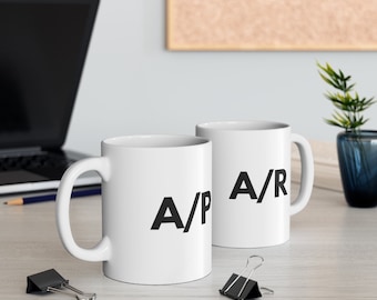AP AR Becher - Lustige weiße Keramik Kaffeetasse, 11 Unze