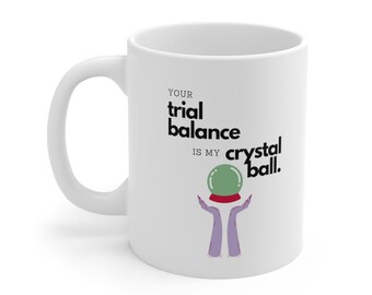 Grappige koffiemok Crystal Ball - keramische beker van 11 oz
