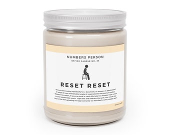 Reset Reset Ontspannende aromatherapiekaars - met de hand gegoten met natuurlijke sojawas en katoenen lont - 9oz