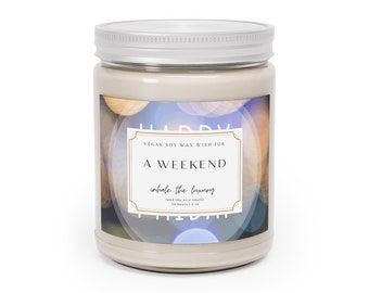 Handgegoten sojawas aromatherapiekaars – brandduur 50-60 uur
