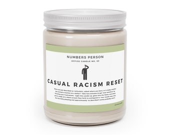Racism Reset Ontspannende aromatherapiekaars - met de hand gegoten met natuurlijke sojawas en katoenen lont - 9oz
